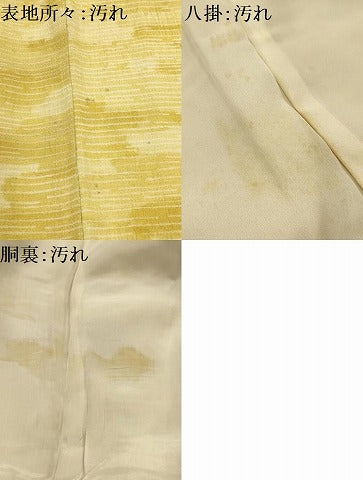 平和屋着物■上質な小紋　風景文　鬼しぼ縮緬　正絹　逸品　AABJ7952sx
