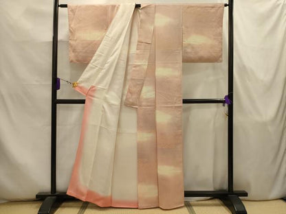 平和屋着物■上質な小紋　霞取吉祥文　暈し染め　正絹　逸品　AABJ7968sx