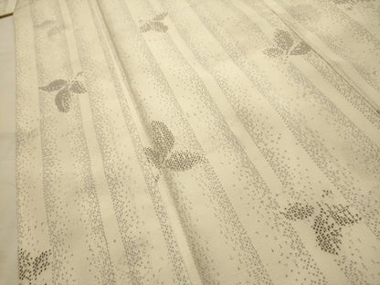 平和屋着物■上質な紬　舞葉文　正絹　逸品　AABJ7969sx