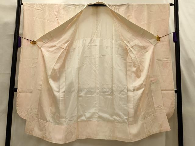 平和屋着物■振袖用長襦袢　袷　流水花鼓文　暈し染め　正絹　逸品　AABJ7972sx