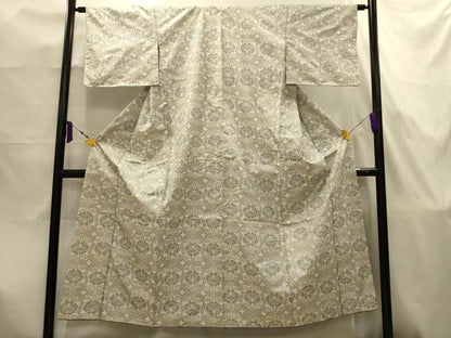 平和屋着物■本場大島紬　草花文　正絹　逸品　AABJ7973sx