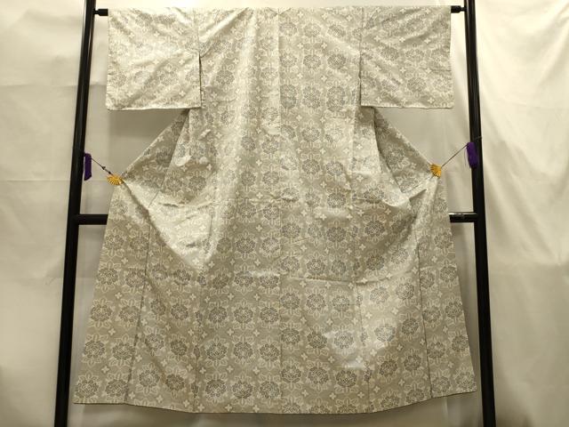 平和屋着物■本場大島紬　草花文　正絹　逸品　AABJ7973sx