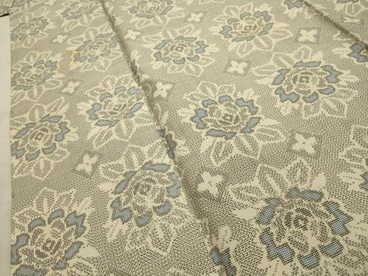 平和屋着物■本場大島紬　草花文　正絹　逸品　AABJ7973sx