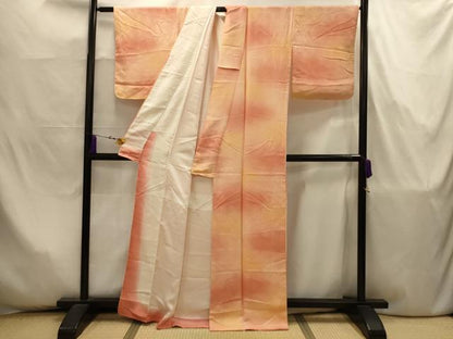 平和屋着物■上質な小紋　青海波　暈し染め　正絹　逸品　AABJ7975sx