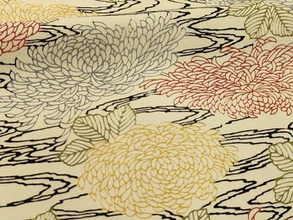 平和屋着物■上質な小紋　流水菊文　正絹　逸品　AABJ7982sx