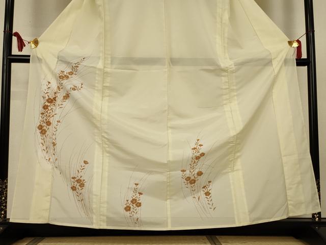 平和屋着物＊夏物 訪問着 絽 草花文 洗える着物 AABJ8005jd