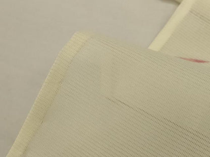 平和屋着物＊夏物　小紋　絽　地紙花文　洗える着物　AABJ8009jd