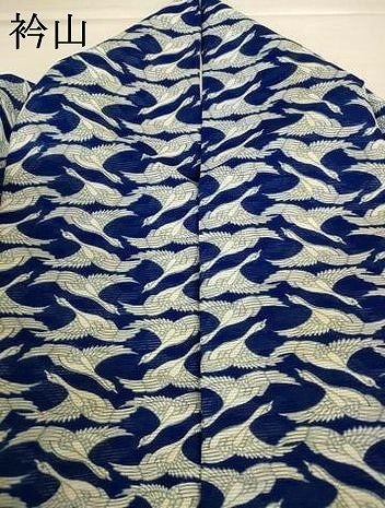 平和屋着物＊夏物　小紋　絽　飛鳥文　洗える着物　AABJ8015jd