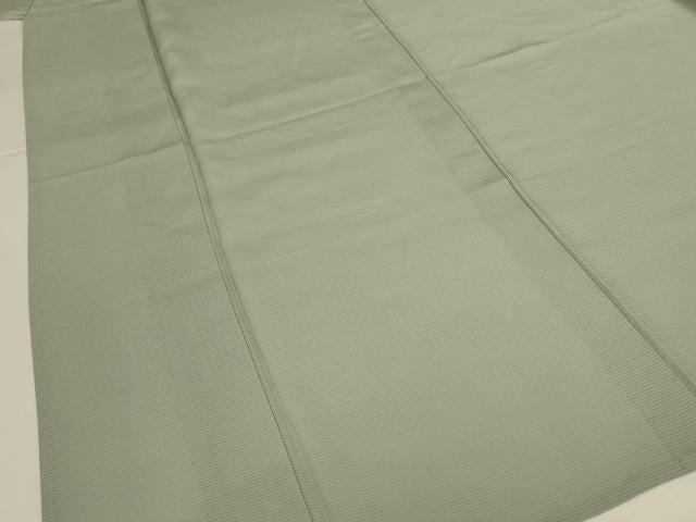 平和屋着物＊夏物　色無地　絽　柳鼠色　正絹　逸品　AABJ8017jd