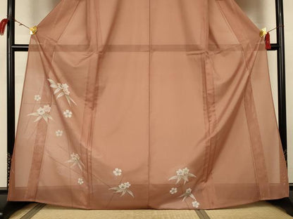 平和屋着物＊夏物　訪問着　絽　流水花文　洗える着物　AABJ8024jd