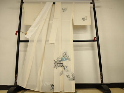 平和屋着物＊夏物 訪問着 絽 鴛鴦 正絹 逸品 AABJ8026jd
