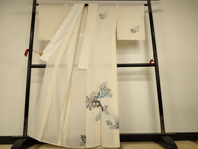 平和屋着物＊夏物 訪問着 絽 鴛鴦 正絹 逸品 AABJ8026jd