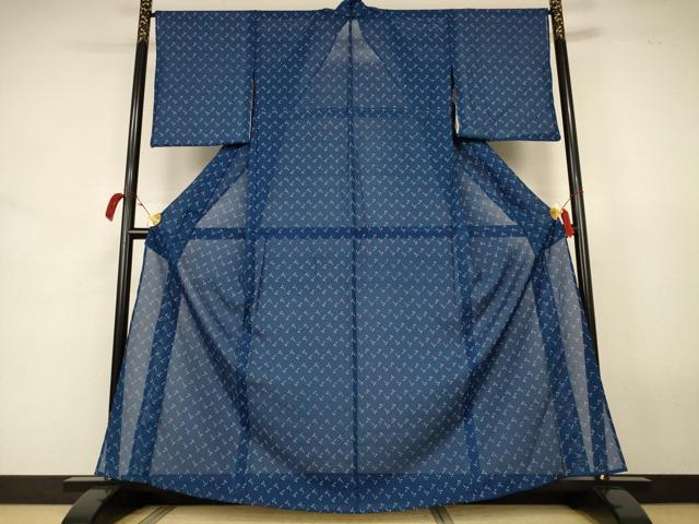 平和屋着物＊夏物 小紋 絽 さくらんぼ 洗える着物 AABJ8029jd