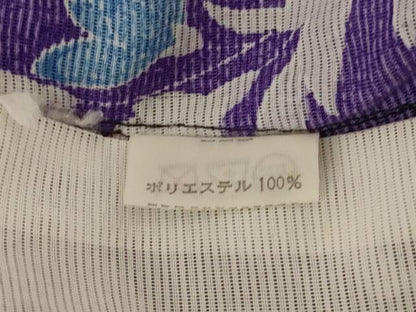 平和屋着物＊夏物　小紋　絽　草花文　洗える着物　AABJ8043jd