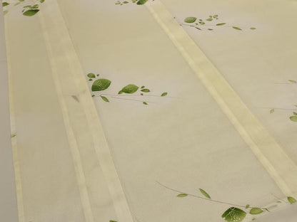 平和屋着物＊夏物　小紋　絽　枝葉文　暈し染め　洗える着物　AABJ8055jd