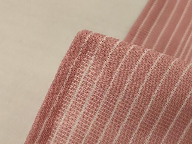 平和屋着物＊夏物　小紋　絽　幾何学文様　洗える着物　AABJ8056jd