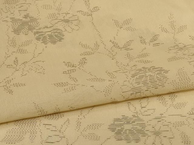 平和屋着物＊夏物　本場大島紬　夏大島　草花文　正絹　逸品　AABJ8064jd
