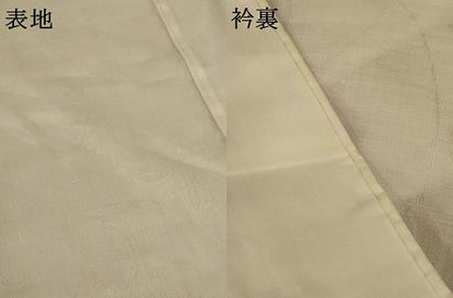 平和屋着物＊夏物　長襦袢　草花紋紗　白色　洗える着物　AABJ8077jd