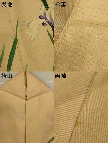 平和屋着物＊夏物　訪問着　絽　草花文　銀彩　正絹　逸品　AABJ8079jd