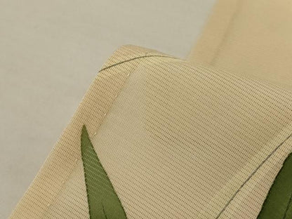 平和屋着物＊夏物　訪問着　絽　草花文　銀彩　正絹　逸品　AABJ8079jd