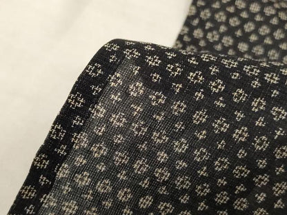 平和屋着物＊夏物　男性　上布　絣柄　麻　逸品　AABJ8092jd