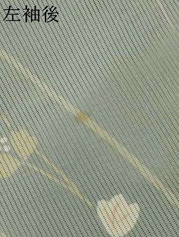 平和屋着物＊夏物　小紋　絽　草花文　洗える着物　AABJ8096jd