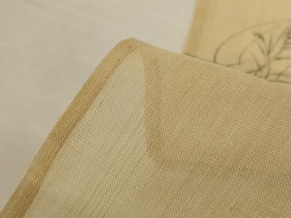 平和屋着物＊夏物　訪問着　生紬　紗　手描き　鳥獣戯画　正絹　逸品　AABJ8104jd