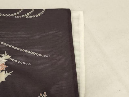 平和屋着物＊夏物　訪問着　絽　駒刺繍　流水短冊花文　金彩　正絹　逸品　AABJ8106jd