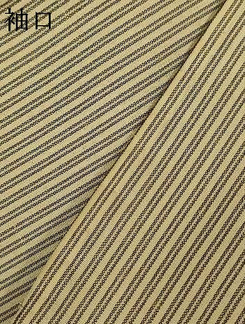 平和屋着物＊夏物　紗紬　縞　正絹　逸品　AABJ8119jd