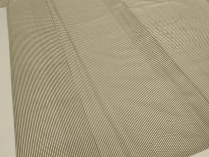 平和屋着物＊夏物　紗紬　縞　正絹　逸品　AABJ8119jd