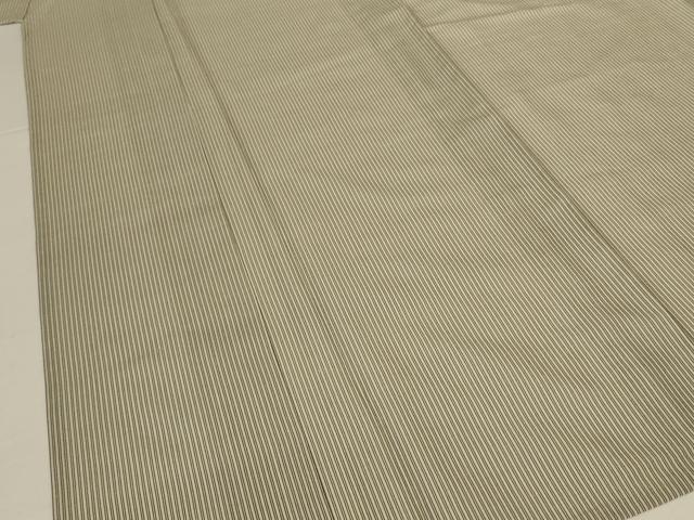 平和屋着物＊夏物　紗紬　縞　正絹　逸品　AABJ8119jd