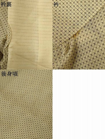 平和屋着物＊夏物　訪問着　紗　幾何学文様　正絹　逸品　AABJ8126jd