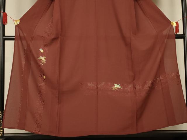 平和屋着物＊夏物　訪問着　絽　螺鈿　刺繍　鳳凰花文　金彩　正絹　逸品　AABJ8128jd