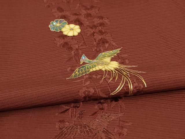 平和屋着物＊夏物　訪問着　絽　螺鈿　刺繍　鳳凰花文　金彩　正絹　逸品　AABJ8128jd