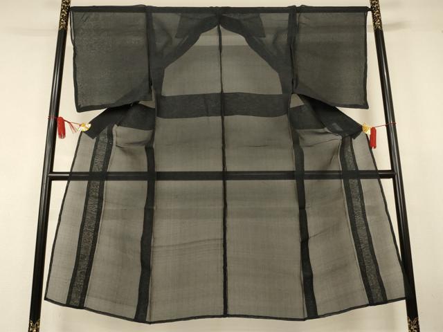 平和屋着物＊夏物　男性　紗紬　霞文　正絹　逸品　AABJ8131jd