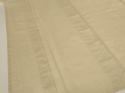 平和屋着物＊夏物　紗紬　縞　正絹　逸品　AABJ8134jd