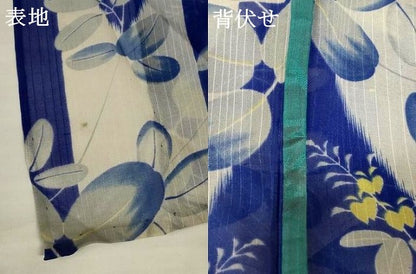 平和屋着物＊夏物　小紋　紗　萩文　正絹　逸品　AABJ8139jd