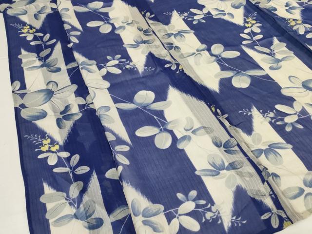 平和屋着物＊夏物　小紋　紗　萩文　正絹　逸品　AABJ8139jd