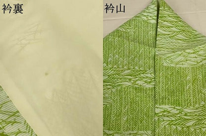 平和屋着物＊夏物　小紋　絽　敷松葉　洗える着物　AABJ8144jd
