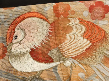 平和屋着物＊夏物　黒留袖　絽　刺繍　花鳥文　金彩　洗える着物　AABJ8151jd