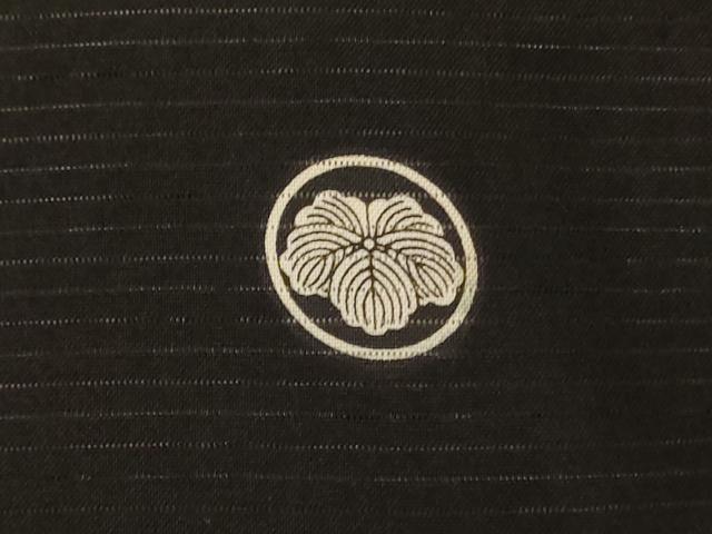 平和屋着物＊夏物　黒留袖　絽　刺繍　立波笹松文　金彩　正絹　逸品　AABJ8155jd