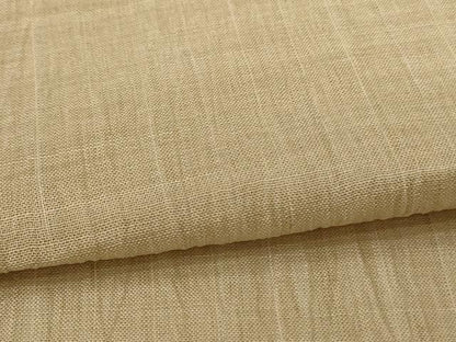 平和屋着物＊夏物　小千谷ちぢみ　色無地　白橡色　麻　逸品　AABJ8157jd