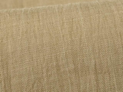 平和屋着物＊夏物　小千谷ちぢみ　色無地　白橡色　麻　逸品　AABJ8157jd