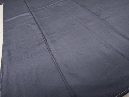 平和屋着物●上質な色無地　作家物　青褐色　正絹　逸品　未使用　AABJ8163ck