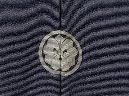 平和屋着物●上質な色無地　作家物　青褐色　正絹　逸品　未使用　AABJ8163ck