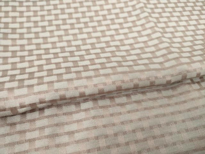 平和屋着物●長襦袢　無双仕立て　竹姫　格子　半衿刺繍　反端付き　正絹　逸品　AABJ8190ck