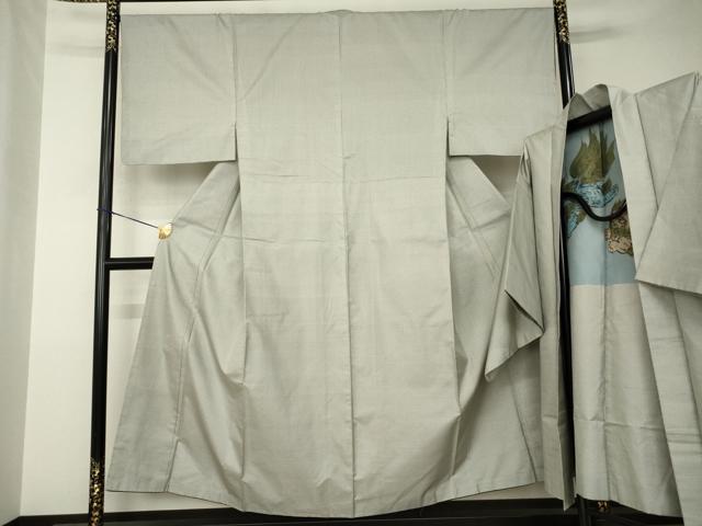 平和屋着物●男性　本場大島紬　アンサンブル　格子　正絹　逸品　AABJ8193ck