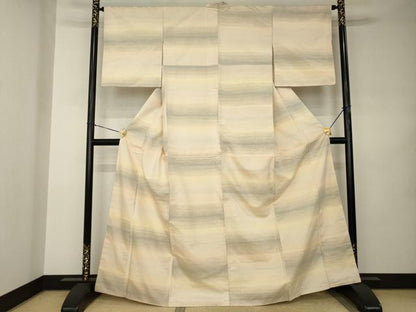 平和屋着物●紅花紬　米沢　霞文　やまと誂製　正絹　逸品　AABJ8200ck