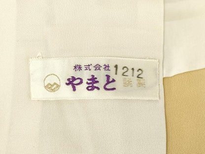 平和屋着物●紅花紬　米沢　霞文　やまと誂製　正絹　逸品　AABJ8200ck
