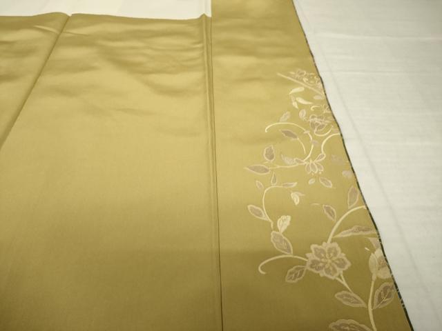 平和屋着物●訪問着　更紗花文　金彩　やまと誂製　ロング丈　正絹　逸品　AABJ8203ck